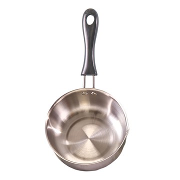 小沈爺 個人泡麵鍋 15cm 單柄鍋 適用多種爐具 單人份量設計  1個  金屬色