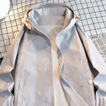 外套男春秋季韓版潮流夾克痞帥氣休閑百搭褂子薄款上衣服潮牌風衣