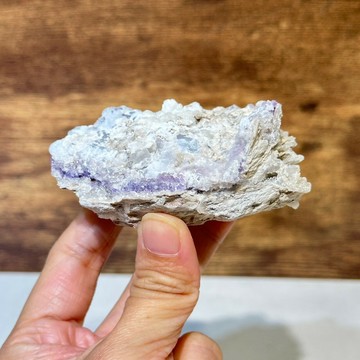 圖桑帶回 | 螢石方解石 共生 藍紫花 螢石 原礦 桌上型 風水擺件 T240328-905