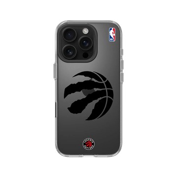 iPhone 16 Pro Clear Case（相機按鈕） 透明 - NBA - B&W-多倫多暴龍 Toronto Raptors B&W