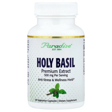 Paradise Herbs, 聖羅勒，60 粒素食膠囊（每粒 250 毫克）