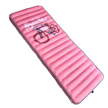 Atc Mattress 充氣床 純TPU好收納露營床 人造棉 單人床 環保無毒材質 可洗衣機洗  190 x 75 x 12cm  粉色