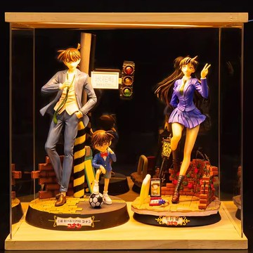 全套名偵探柯南手辦新一毛利蘭灰原哀基德情侶裝房間桌面生日禮物下標時注意看選項喔。不明白可咨詢客服