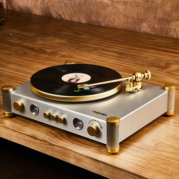 黑膠專用音響一體機大型留聲機搭配藍牙功能唱盤藍牙升級款【Snowbelle優選】