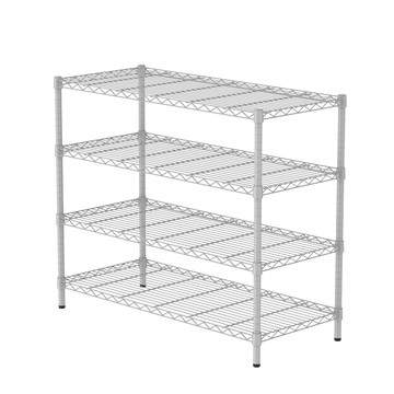 特力屋 烤漆四層架寬106*深46*高90公分(白)