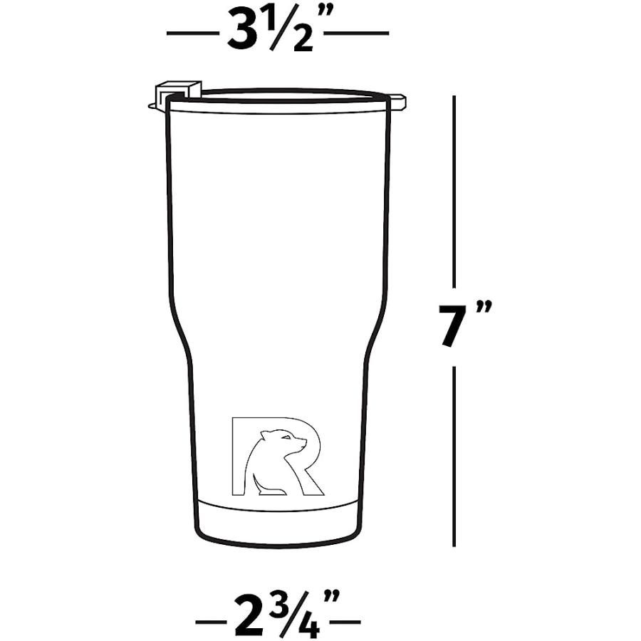 20 oz. Black Powder-Coated We The People RTIC Tumbler - ParatUSA