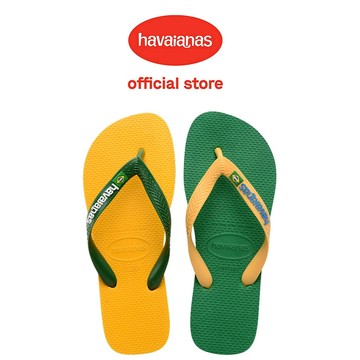 Havaianas哈瓦仕 拖鞋 男女鞋 國旗 撞色 黃綠 Brasil ColorMix 4110851-0002U