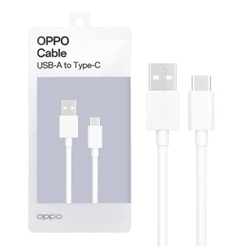 OPPO 原廠新款DL143 VOOC USB-A to Type-C 閃充充電線3A - 0.8M (環保原封)