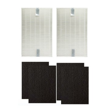 PUREBURG 高效HEPA濾網2個 + 活性碳前置濾網 4個  1套  HW-123-02+HW-C200-04