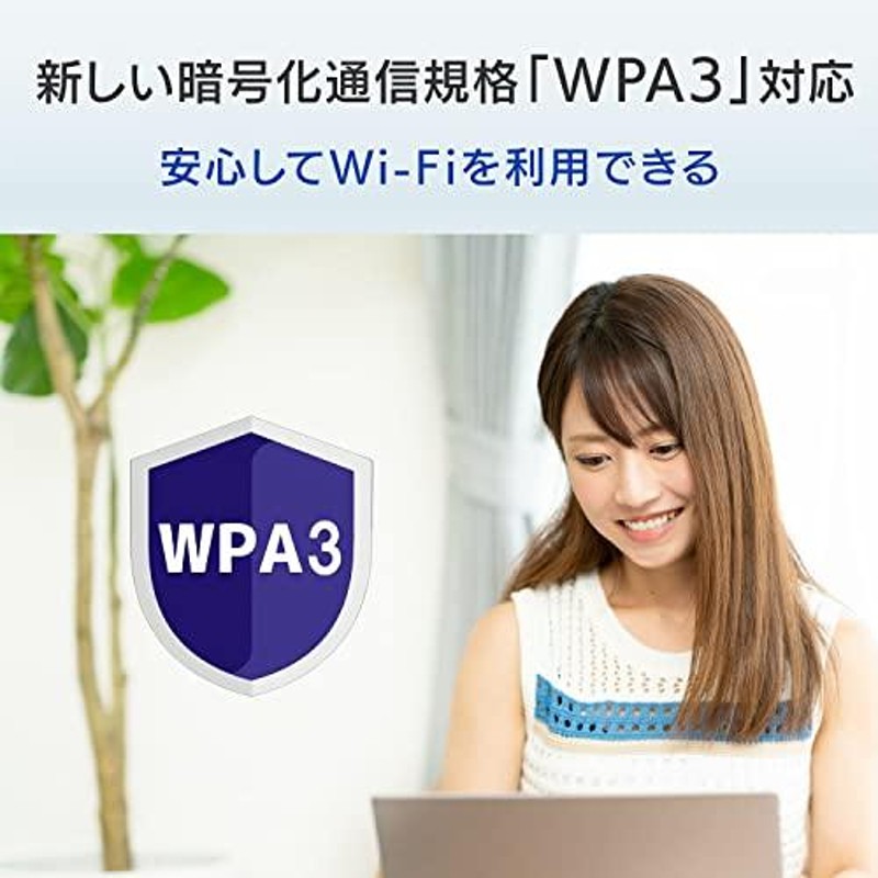 IODATA Wi-Fi6（IEEE802.11ax）対応 Wi-Fi子機 USB Aポート USB3.2