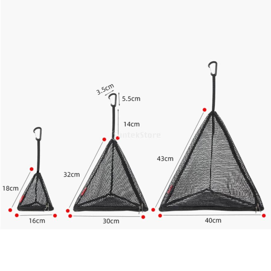 ドライネット アウトドアキャンプ用 ドライラックネット 折りたたみ 収納 虫除け 通気 ハンギングドライネット 食器干し 三角形