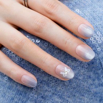 Dashing Diva/F 時尚潮流美甲片-銀絲柔彩 MDF5F020OG