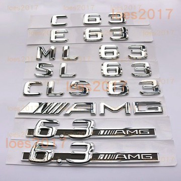 BENZ 賓士 AMG 字標 後標 尾標 字母 C63 6.3 E63 W204 CLS S63 CLS63 63 SL