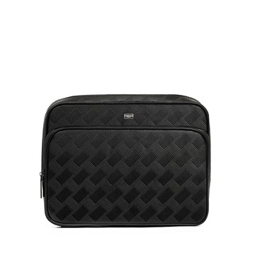 【FREED】編織壓花斜方格斜肩包