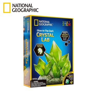 【National Geographic】 國家地理 晶透奇蹟(夜光水晶栽種實驗室)-附螢石水晶1入 {{外島不配送}}