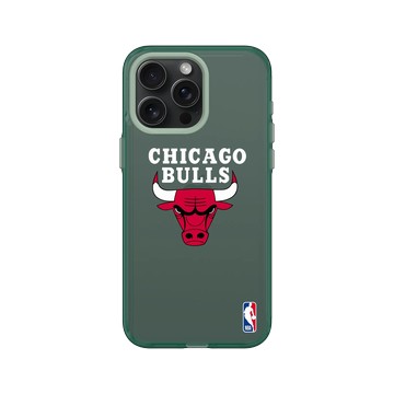 iPhone 15 Pro Max Clear 憂墨綠 - NBA - Logo-芝加哥公牛 Chicago Bulls - Light