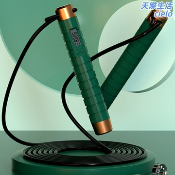 【智能計數計時】負重跳繩 鋼絲跳繩 無繩跳繩 健身跳繩 計數跳繩 電子跳繩 中考體育訓練 成人燃脂健身 卡路里計算 可調節負重