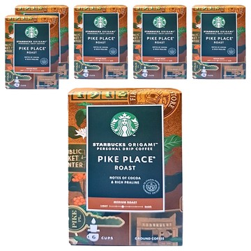 STARBUCKS 星巴克 掛耳式咖啡 派克市場烘焙  9g  6入  6盒