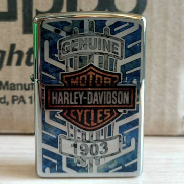 【現貨】美國 Zippo 哈雷系列  鍍鉻鏡面拋光 (型號29159)