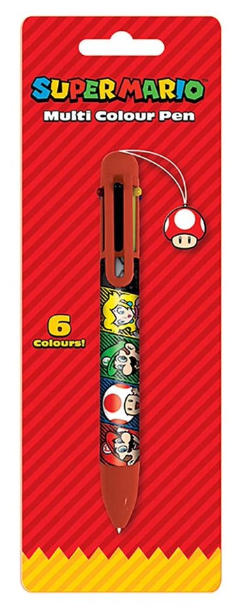 【任天堂】瑪利歐 蘑菇角色多色筆/Super Mario