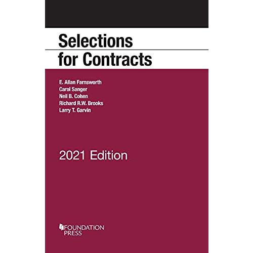 Selections for Contracts, 2021 Edition (Selected Statutes)