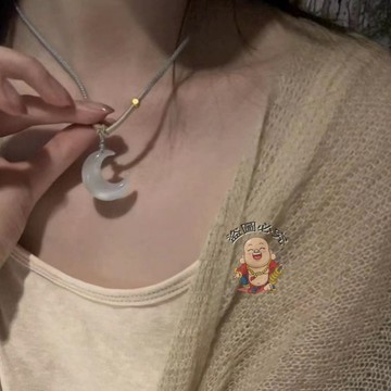 台灣出貨🔥項鍊 鎖骨鏈 仙氣貓眼石項鍊 月亮吊墜項鍊 女項鍊 小衆項鍊 可愛項鍊 閨蜜鎖骨鏈 質感鎖骨鏈 情侶禮物項鍊