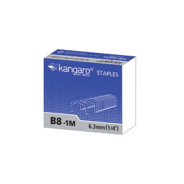 袋鼠 kangaro B8-1M 釘書針 / 盒【APP滿額下單10%點數(單一帳號最高5000點)】1/31止