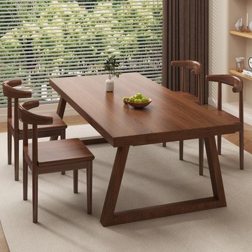 臺灣台灣出貨實目新餐桌2025新款客廳家用長條桌椅組合小戶型簡約長方形飯桌  露天市集  全臺最大的網路購物市集