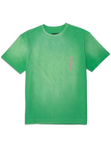 Purple Brand - logo-print cotton T-shirt - men - pure cotton - S - Green