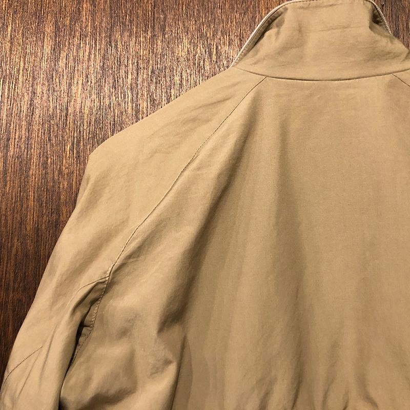 Baracuta G9 Harrington Jacket Tan Cotton 100% Aero Zip Made in 