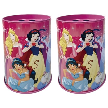 Disney Princesses 迪士尼公主 筆筒存錢筒 Set 2個  淺粉色