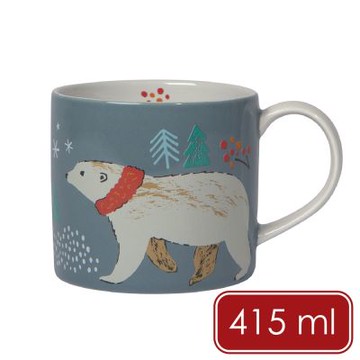 《danica》Jubilee石陶馬克杯-北極熊415ml-- 水杯 茶杯 咖啡杯 拿鐵杯