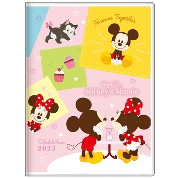 【震撼精品百貨】2023年 掛曆/年曆/手帳~Micky Mouse_米奇/米妮~ 米奇 2023 A6年曆手帳本-戀愛*68603