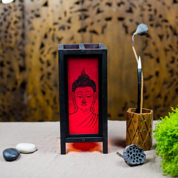 泰國進口東南亞臺燈禪意古典臥室床頭燈泰式spa會所酒店客房紙燈