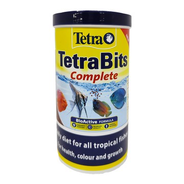 Tetra 德彩 TetraBits 七彩熱帶魚顆粒飼料 完整配方 適用於所有熱帶魚  1瓶  1L