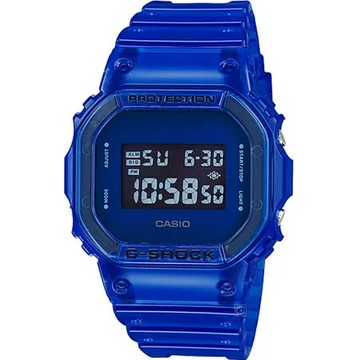 CASIO G-SHOCK 半透明DW-5600繽紛運動錶(DW-5600SB-2)