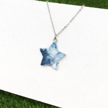 【墨藍】-五星項鍊
