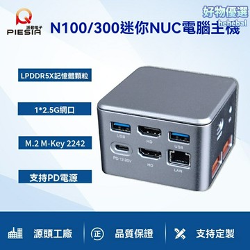【迷你高性能】微型電腦 軟路由 迷你主機 辦公電腦 千兆網口 Type-C接口 便攜設計 靜音低耗 適用於N100/N150/N300型號