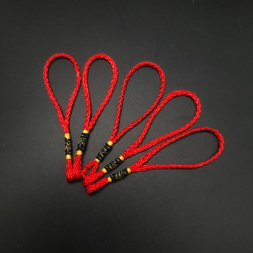 小繩頭中國結吊飾 手把繩吊繩繩頭 DIY文玩小號半成品吊飾 手拉環