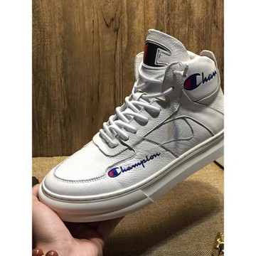 歐洲站2025春季新款潮牌白色高幫鞋男真皮板鞋透氣百搭休閑運動鞋