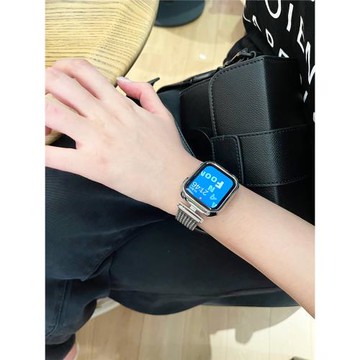 不銹鋼金屬表帶適于蘋果s10手表AppleWatch987iwatch65通用腕帶SE