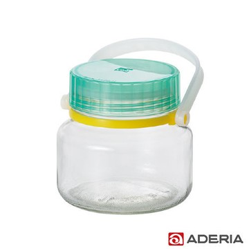 【ADERIA】日本進口醃漬玻璃罐1L(藍綠)