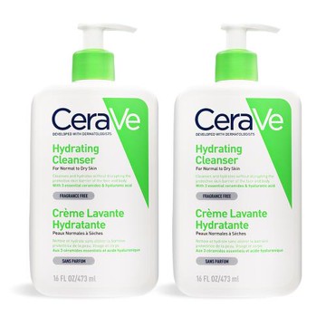 CeraVe 適樂膚 輕柔保濕潔膚露(473ml)X2-國際航空版