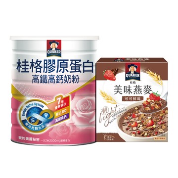 桂格膠原高鐵奶粉1500G 贈美味燕麥1500G X1罐