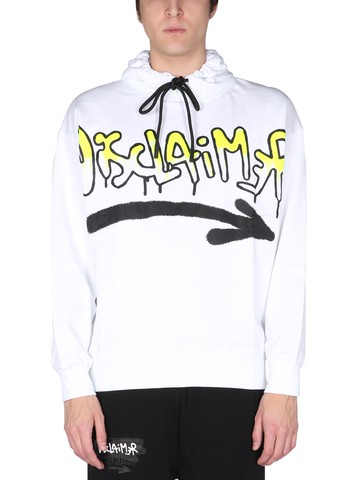 disclaimer sweatshirt with logo print