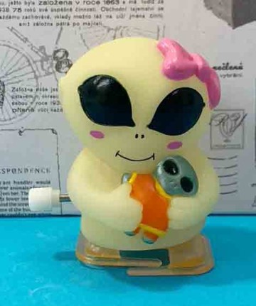 【震撼精品百貨】發條玩具-外星人-蝴蝶結#85020