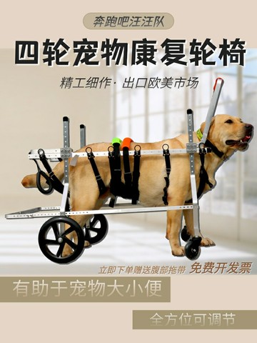 癱瘓犬老年犬輪椅狗輪椅殘疾狗車拉布拉多阿拉斯加金毛四輪大型犬 小山好物嚴選