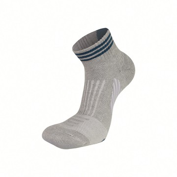 無縫抗菌足弓氣墊除臭襪 - L雲灰