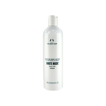 優惠款 THE-BODY-SHOP~白麝香絲柔身體潤膚乳400ml NG品