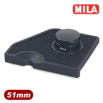 MILA 馬卡龍咖啡填壓器(整平器)51mm黑-加贈梯柱咖啡填壓墊